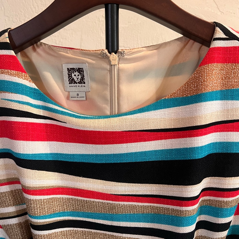 Anne Klein Colorful Striped Dress